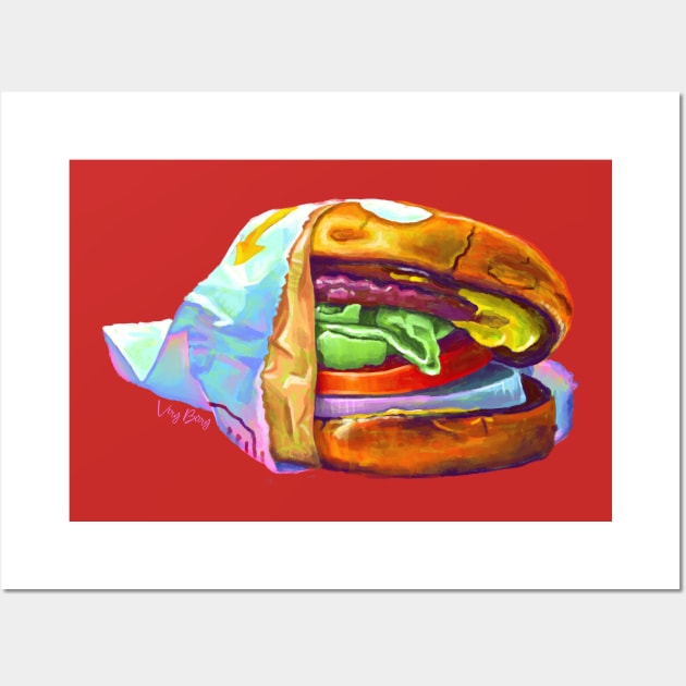 In-n-Out Cheeseburger Wall Art by VeryBerry